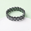Oval Non-magnetic Synthetic Hematite Beads Stretch Bracelets for Unisex BJEW-Z149-05A-2