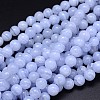 Grade AA Natural Blue Lace Agate Beads Strands G-F222-30-4mm-5