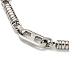 Non-Tarnish 304 Stainless Steel Column & Oval Link Chain Bracelet BJEW-B078-38P-2