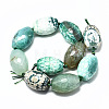 Natural Green Agate Beads Strands G-S370-076-2