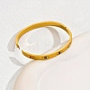 Stainless Steel Pave Rhinestones Hinged Bangles for Women OZ6577-3
