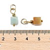 Natural Mixed Gemstone Pendants STAS-Z129-01G-3