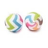 Food Grade Eco-Friendly Printed Silicone Beads SIL-A013-01A-20-2