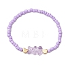 8Pcs 8 Colors Glass Seed Beads Stretch Bracelet Sets BJEW-JB11234-3