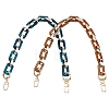  2Pcs 2 Colors Acrylic Cable Chains Bag Handles FIND-PH0001-15-1