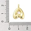 Rack Plating Brass Balloon Letter Pendants KK-C050-01G-4
