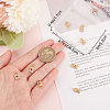 10Pcs Brass Micro Pave Clear Cubic Zirconia Charms ZIRC-BBC0001-70-3