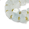 Natural Aquamarine Beads Strands G-G053-B10-01B-3