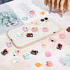 100Pcs 10 Styles School Theme Opaque Resin Cabochons CRES-SC0002-39-6