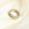 304 Stainless Steel Finger Ring for Women RJEW-A052-01A-GP-2