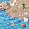 96Pcs 8 Styles Shell Pendants PALLOY-WR00034-4