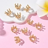SHEGRACE Brass Micro Pave Cubic Zirconia Pendants XGRQ3D162-507G-4