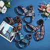CRASPIRE 4Pcs 4 Colors Printed Polyester Cotton Ice Skate Shoulder Strap AJEW-CP0001-90-5