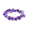 Natural Amethyst Stretch Bracelets PW-WG56138-01-1