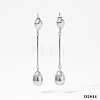 316L Surgical Stainless Steel Teardrop Stud Dangle Earrings for Women WGDB3F6-01-1