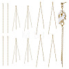 12Pcs 3 Style Brass Chain Tassel Big Pendants KK-SC0003-20-1