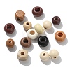 150Pcs 3 Styles Wood European Beads WOOD-CJ0002-73-8