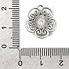 Tibetan Style Alloy Pendant Cabochon Settings for Enamel FIND-D042-09A-AS-3