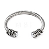 304 Stainless Steel Cuff Bangles for Women STAS-M023-16P-2