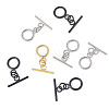 7Pcs Ring Brass Toggle Clasps KK-TADJ0001-22-2