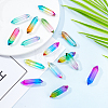 16Pcs 8 Colors Glass Double Terminated Point Beads GLAA-SC0001-45-4