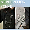 30Pcs Iron Brooch Findings IFIN-SC0002-09-5