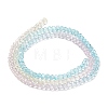 Transparent Painted Glass Beads Strands X1-DGLA-A034-T1mm-A21-5