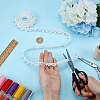 2Yards Polyester with Plastic Pearl Beaded Trim for DIY Sewing Craft OCOR-PH0036-53A-3