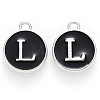 Platinum Plated Alloy Charms LS-ENAM-S118-02L-P-1