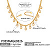 316L Surgical Stainless Steel Pave Cubic Zirconia Milti Teardrop Pendant Bib Necklaces for Women WGB3ADE-02-1