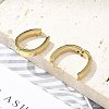 304 Stainless Steel Oval Hoop Earrings for Women EJEW-C096-66G-5