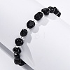 Natural Obsidian Beaded Bracelets for Women G-P563-07P-14-1