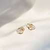 Alloy Rhinestone Stud Earrings FS-WGE0AD6-33-1