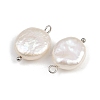 Natural Freshwater Pearl Keshi Pearl Pendants STAS-D378-08B-S-2