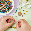 270Pcs 9 Colors Imitation Cracked Jade Glass Beads Sets GLAA-AR0001-37-3