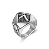 Punk Style 316L Stainless Steel Finger Rings for Men FS-WG96F45-04-3