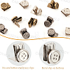 12Pcs 3 Colors Alloy Suspenders Replacement Clips No Sew Button Ends Adjustable Brace Clips For Overalls Pants Hats Garment BUTT-CY0001-35-6