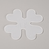 Custom Clover Shape Plastic Thread Holder Card TOOL-WH0135-06-1