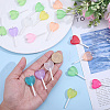Resin Pendants RESI-WH0026-148B-3