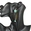 304 Stainless Steel Dangle Stud Earrings for Women EJEW-JE07233-01-2