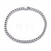 304 Stainless Steel Curb Chain Necklaces NJEW-H493-03P-1