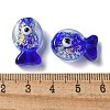 Handmade Foil Lampwork Fish Beads FOIL-Z001-01A-3