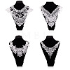 4Pcs 4 Styles Polyester Computerized Embroidery Collar DIY-TA0015-71-3