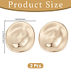 2Pcs Alloy Brooches JEWB-CP0001-58G-2