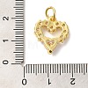 Brass Micro Pave Cubic Zirconia Pendants KK-C072-41G-3