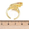 Brass Enamel Adjustable Cuff Rings for Women RJEW-G357-01D-5