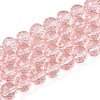 Transparent Glass Bead Strands GLAA-R095-8mm-35-1