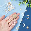 32Pcs 4 Styles Brass Connector Charms Sets KK-BC0011-20-3