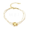 Polyester Multi-Strand Bracelets FB-CBA983F-02G-6
