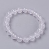 Natural Jade Beaded Stretch Bracelet BJEW-P213-M-8mm-2